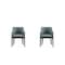Manhattan Comfort Gansevoort Faux Leather Dining Armchair in Pewter - Set of 2 2-DC051AR-PT - alternate 1